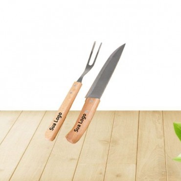 Garfo e Faca para  Churrasco Personalizados em Bagé