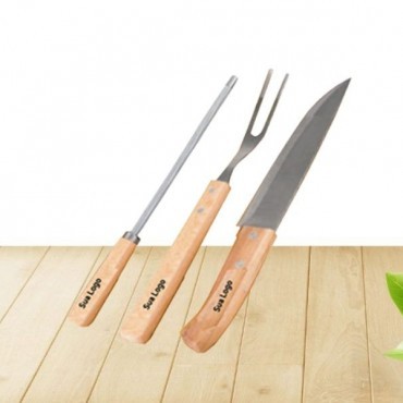 Garfo, Faca e Afiador para Churrasco Personalizados em Bagé