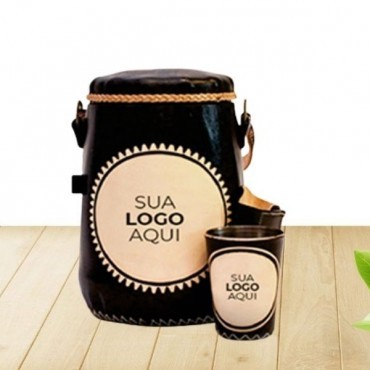 Kit com Cuia e Garrafa Térmica para Tererê Personalizados em Bagé
